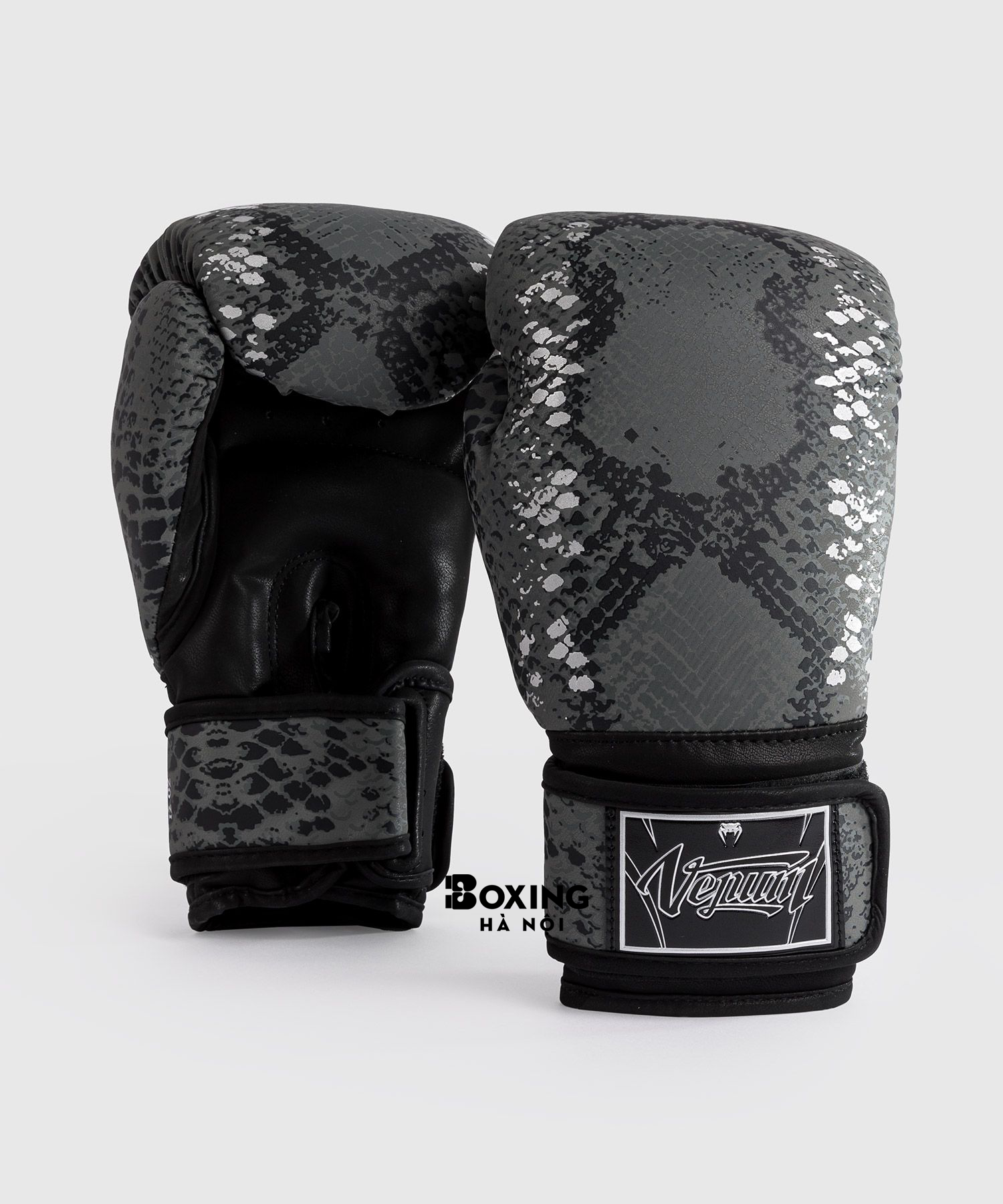 GĂNG TAY BOXING VENUM SNAKE - ĐEN/GHI